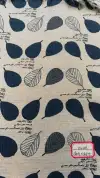 Cotton and linen printed apple trees undefined